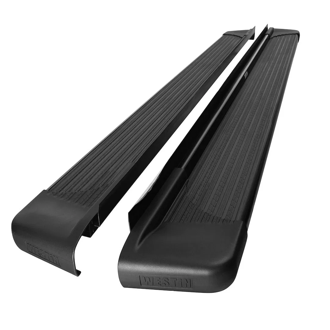 27-64755 – WESTIN Running Board, Black Aluminum Unlighted Mounting Bracket Required 85.5 Inch Length